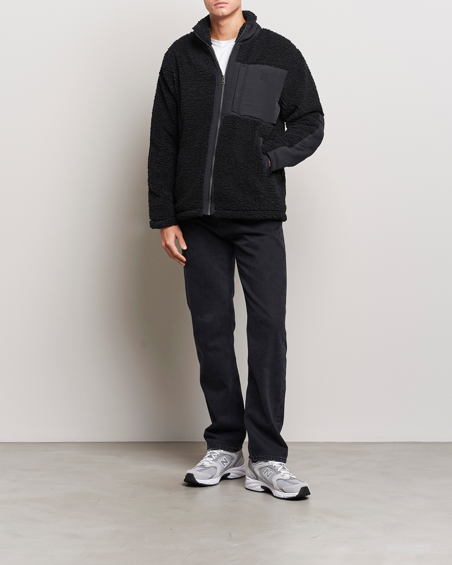 Herren | Pullover | GANT | Sherpa Fleece Full Zip Black