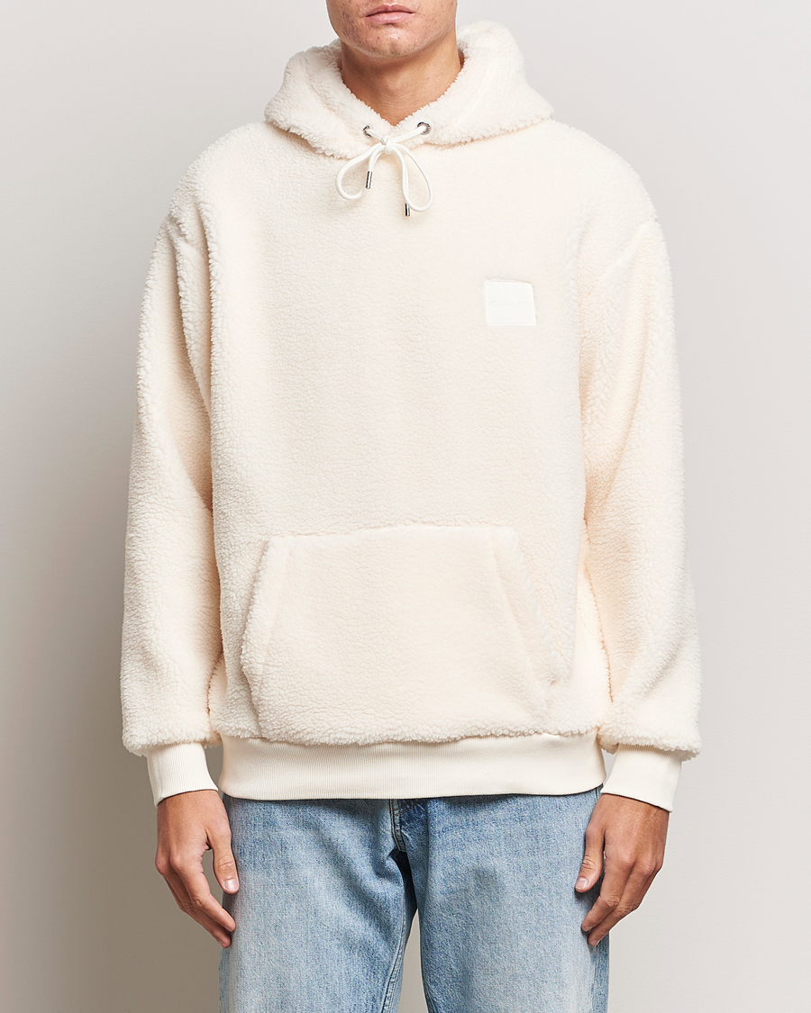 Herren | Pullover | GANT | Sherpa Fleece Hoodie Cream