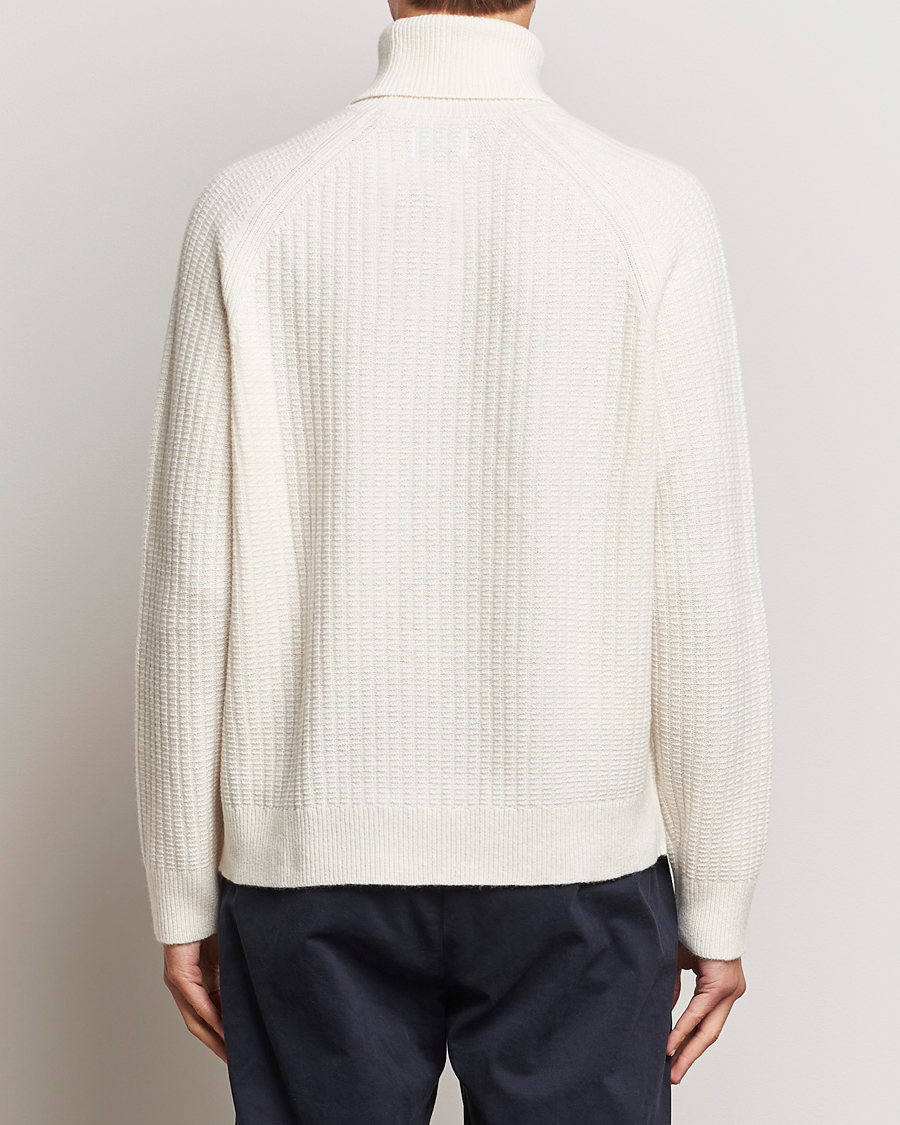 Herren | Pullover | GANT | Lambswool Textured Rollneck Cream