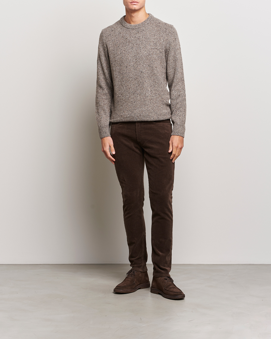 Herren | Pullover | GANT | Neps Donegal Crew Neck Sweater Dark Grey
