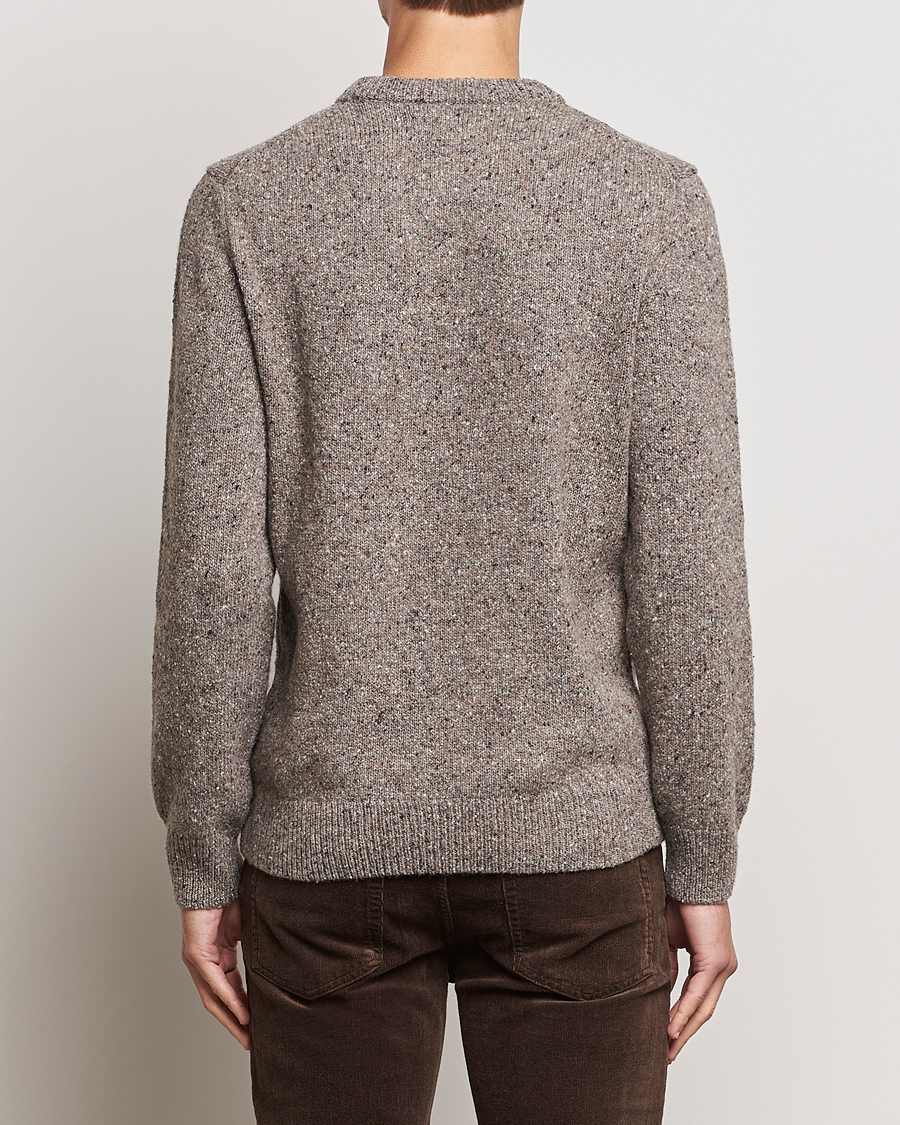 Herren | Pullover | GANT | Neps Donegal Crew Neck Sweater Dark Grey