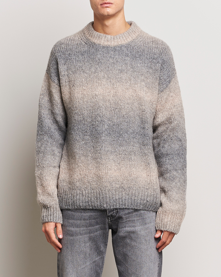 Herren | Pullover | GANT | Soft Wool Ombre Crew Neck Grey Melange