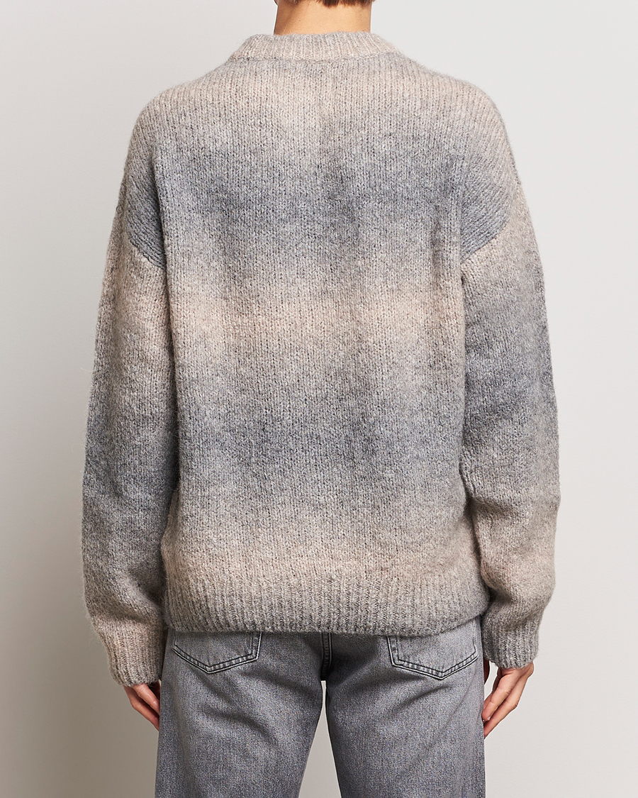 Herren | Pullover | GANT | Soft Wool Ombre Crew Neck Grey Melange