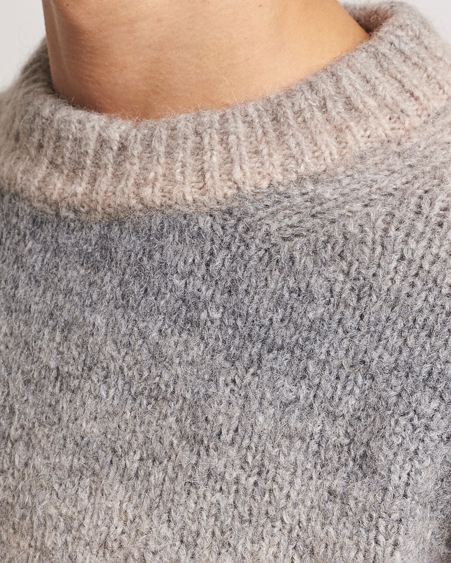 Herren | Pullover | GANT | Soft Wool Ombre Crew Neck Grey Melange