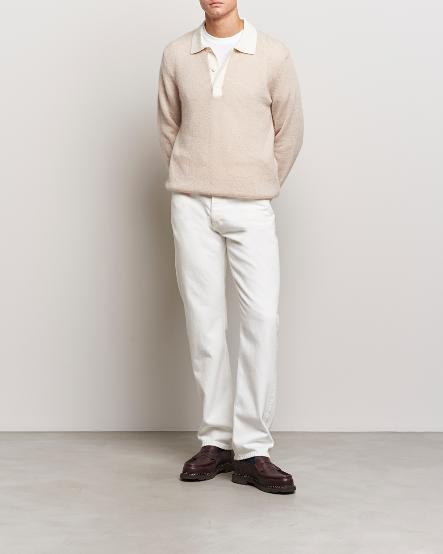 Herren | Pullover | GANT | Mohair Knitted Polo Soft Oat