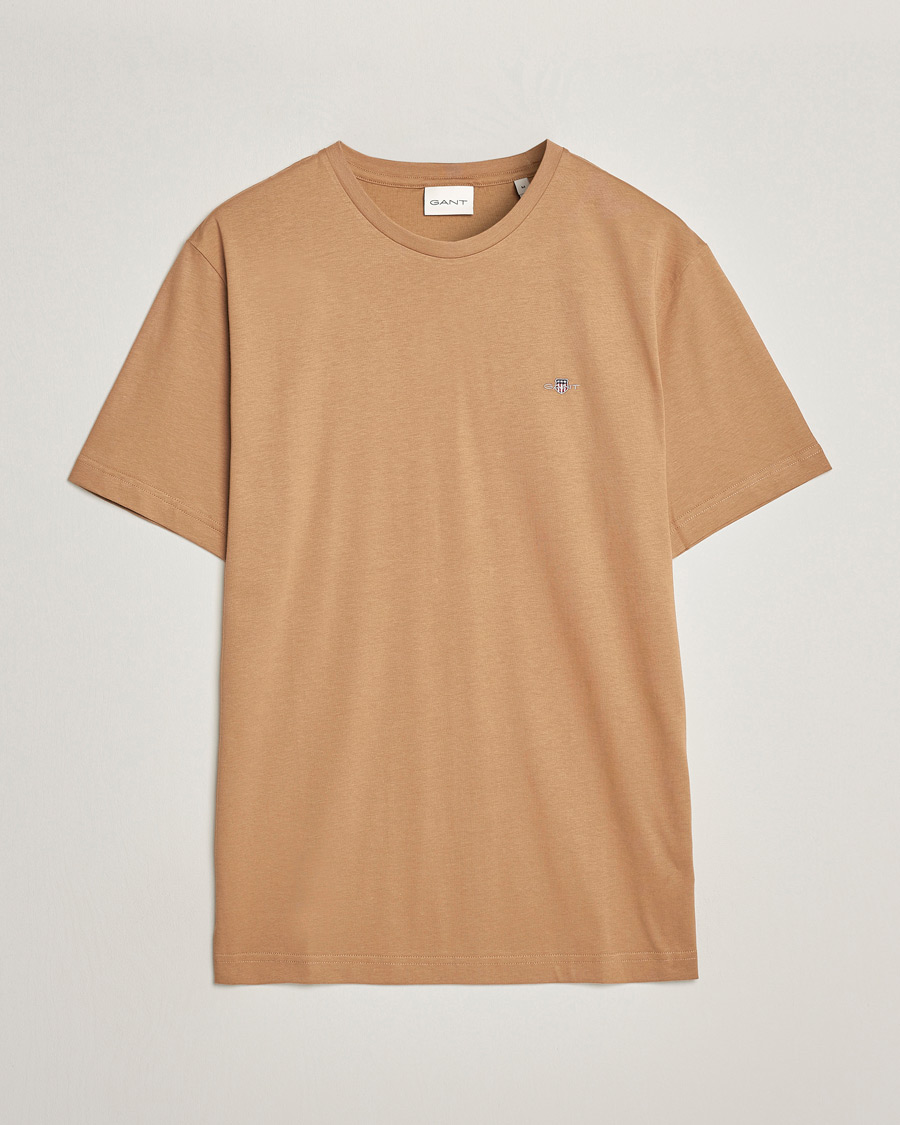 Herren | T-Shirts | GANT | The Original T-Shirt Warm Khaki