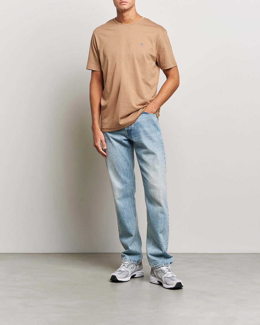 Herren | T-Shirts | GANT | The Original T-Shirt Warm Khaki