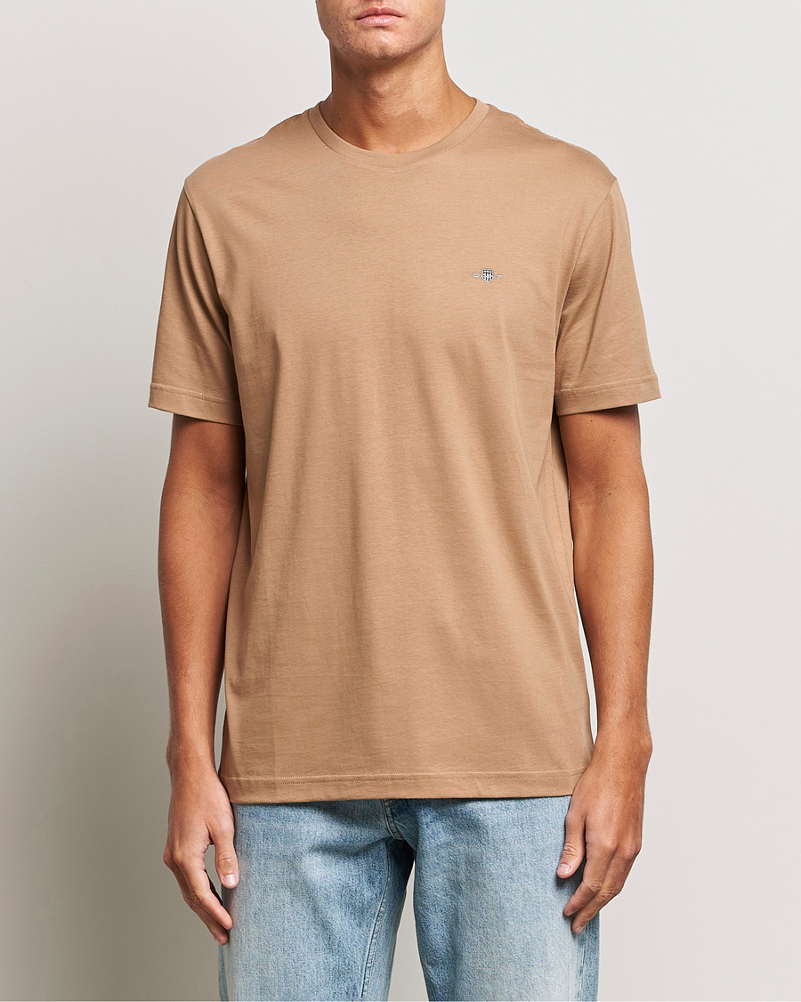Herren | T-Shirts | GANT | The Original T-Shirt Warm Khaki