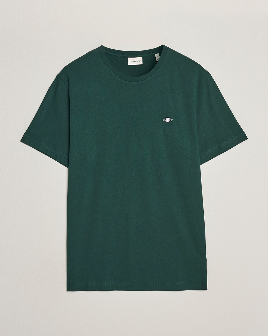 Herren | T-Shirts | GANT | The Original T-shirt Tartan Green