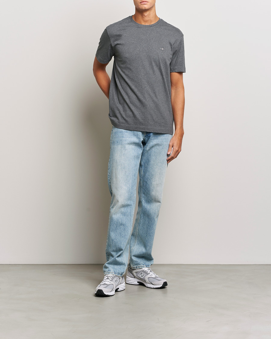 Herren | T-Shirts | GANT | The Original T-shirt Antracite Melange