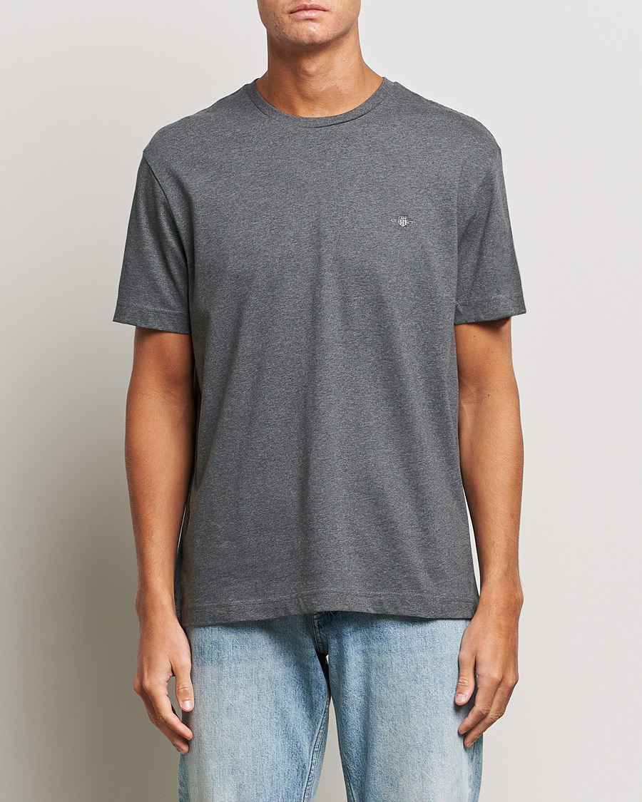 Herren | T-Shirts | GANT | The Original T-shirt Antracite Melange