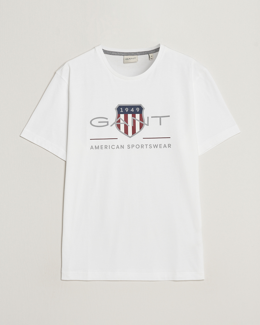 Herren | T-Shirts | GANT | Archive Shield Logo T-Shirt White