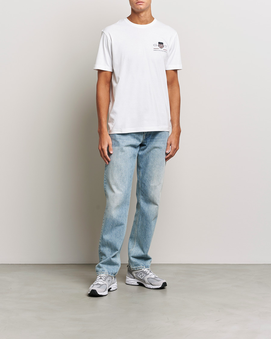 Herren | T-Shirts | GANT | Archive Shield Small Logo T-Shirt White