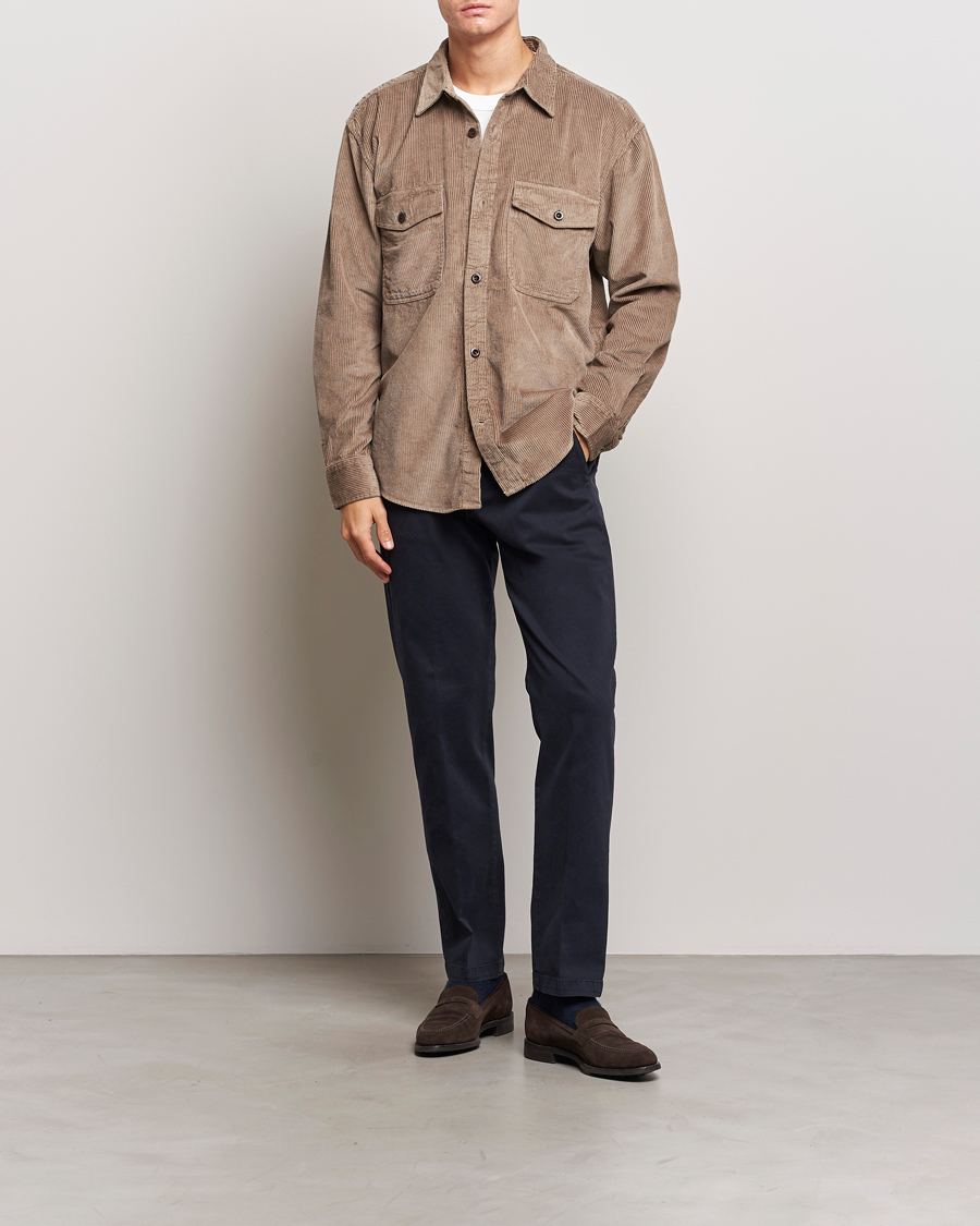 Herren | Hemden | GANT | Relaxed Fit Corduroy Overshirt Desert Brown