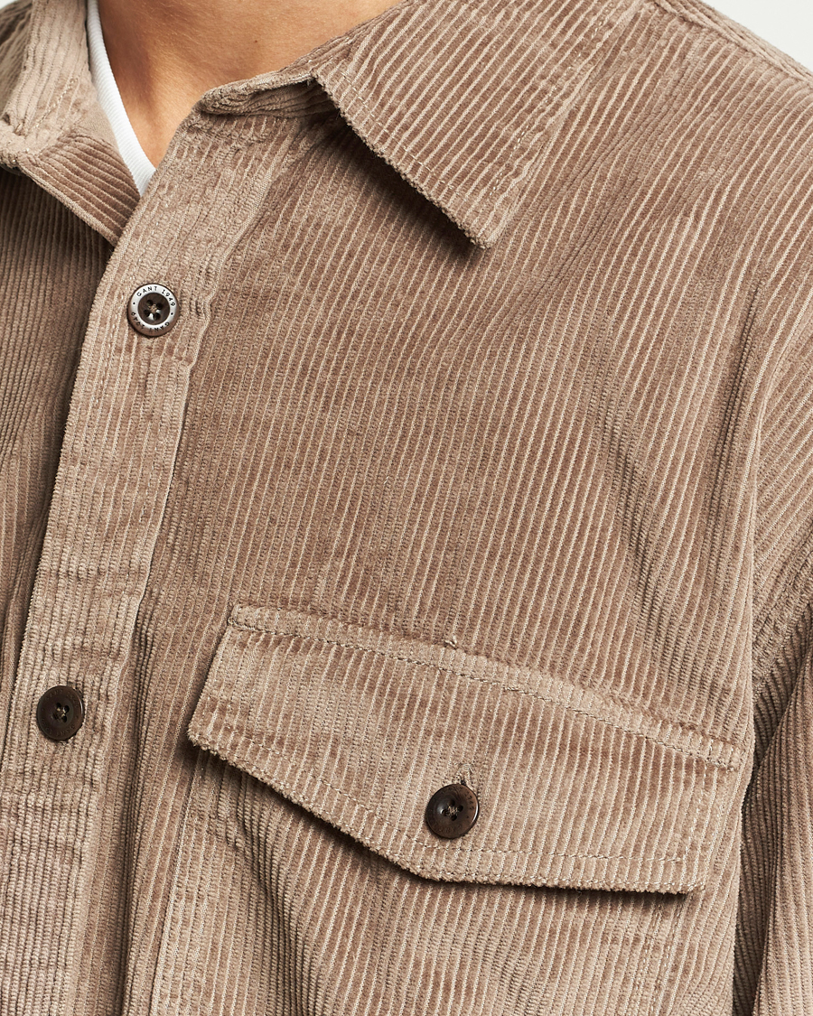 Herren | Hemden | GANT | Relaxed Fit Corduroy Overshirt Desert Brown