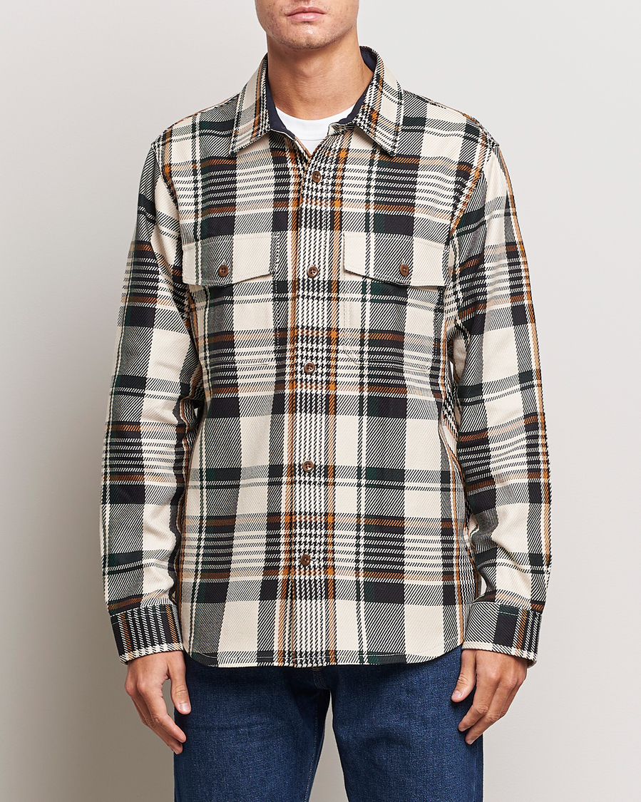 Herren | Hemden | GANT | Heavy Twill Checked Overshirt Putty Multi