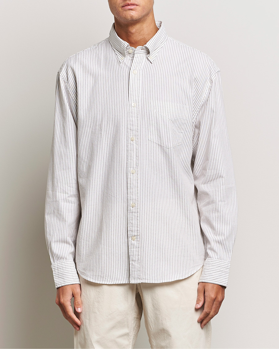 Herren | Hemden | GANT | Regular Fit Archive Oxford Striped Shirt Eggshell