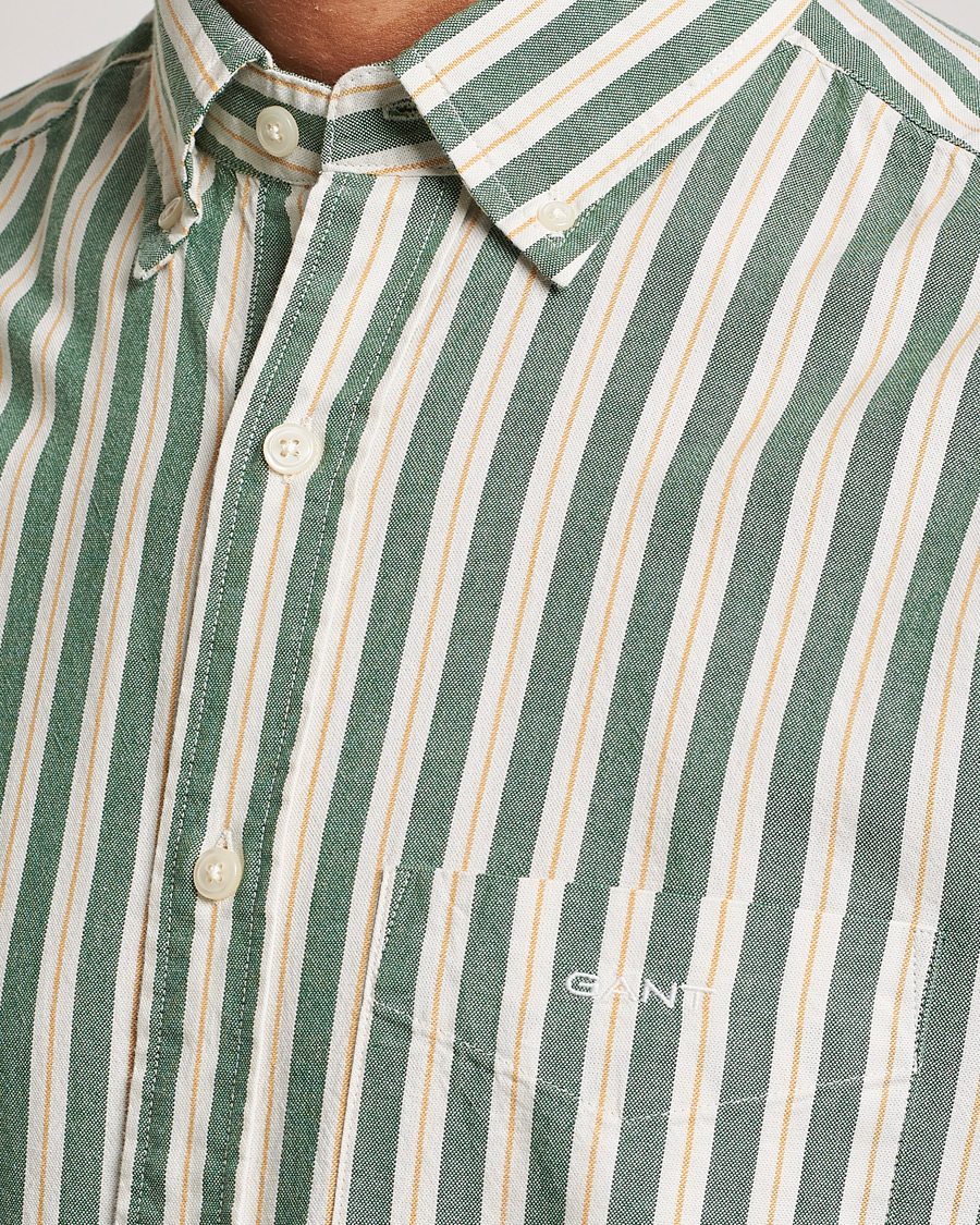Herren | Hemden | GANT | Regular Fit Archive Oxford Striped Shirt Forest Green
