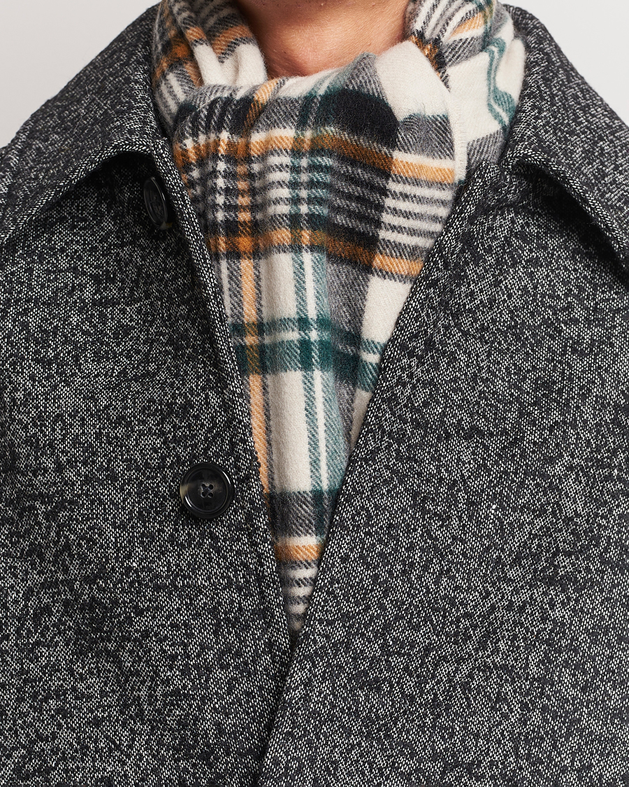 Herren | GANT Wool Multi Checked Scarf Putty Multi | GANT | Wool Multi Checked Scarf Putty Multi