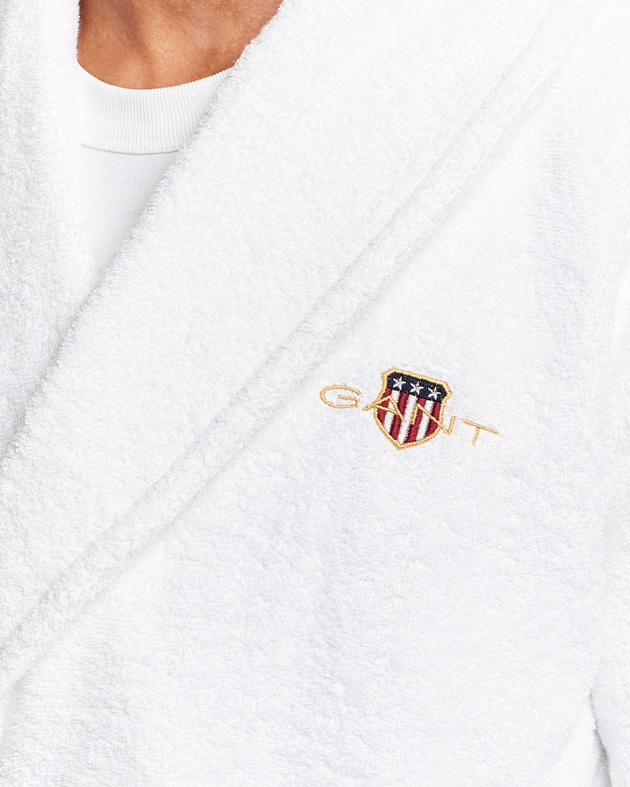 Herren | GANT Archive Shield Terry Robe White | Gant | Archive Shield Terry Robe White