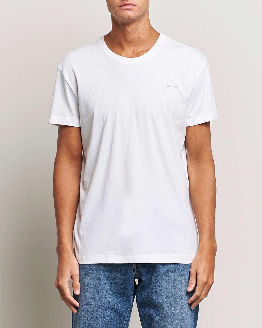 Herren | Multipack | GANT | 2-Pack Crew Neck T-Shirt White