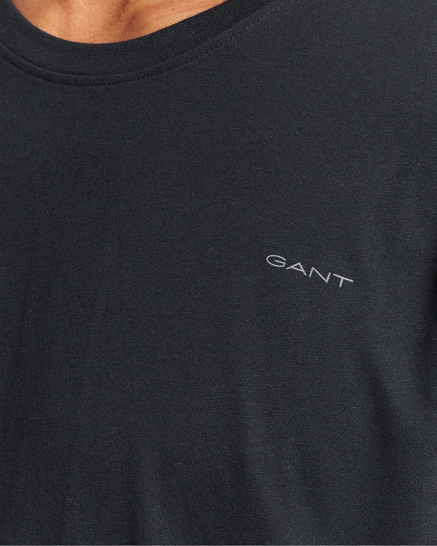 Herren | T-Shirts | GANT | 2-Pack Crew Neck T-Shirt Black/White