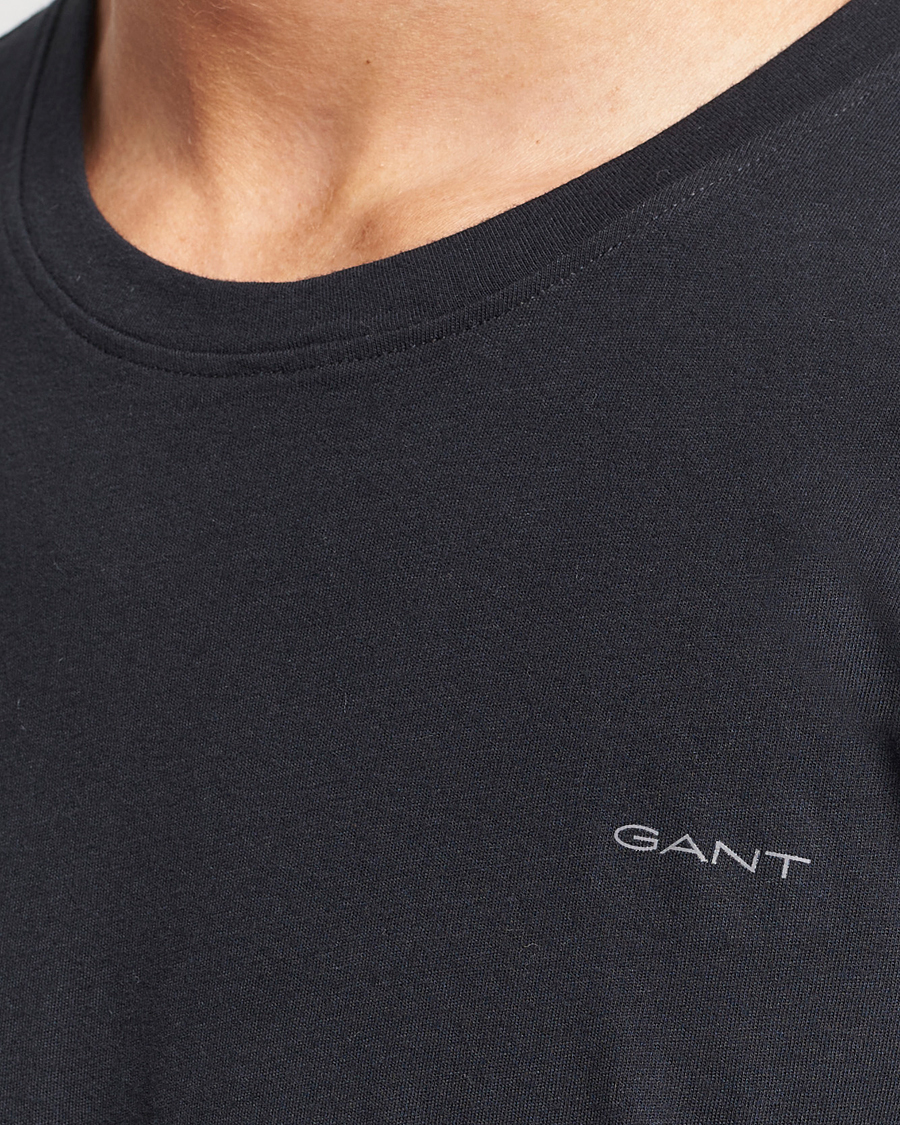 Herren | T-Shirts | GANT | 2-Pack Crew Neck T-Shirt Black
