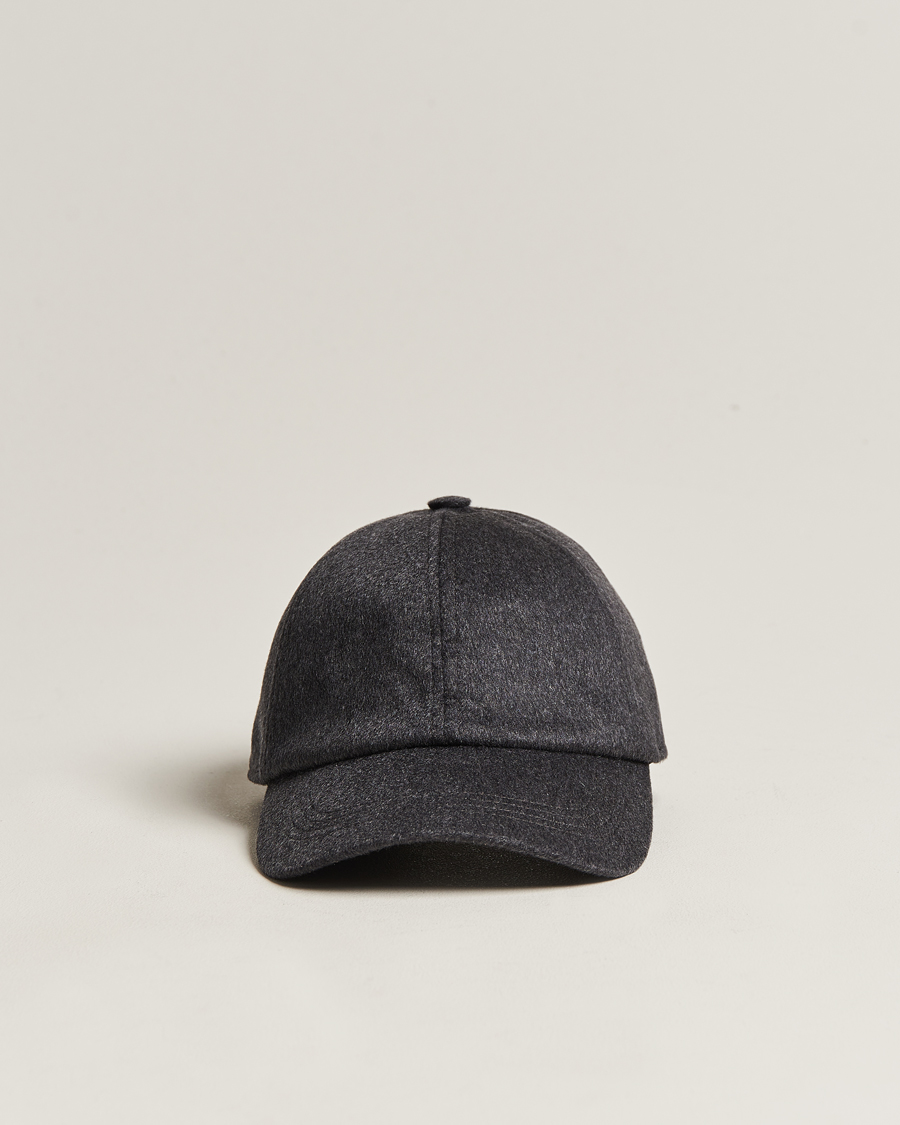 Herren | Varsity Headwear Cashmere Baseball Cap Flint Grey | Varsity Headwear | Cashmere Baseball Cap Flint Grey