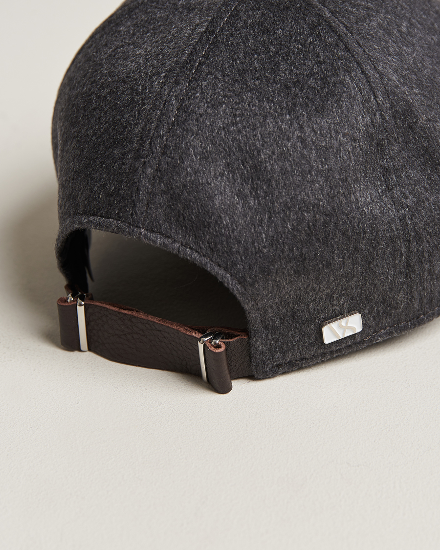 Herren | Varsity Headwear Cashmere Baseball Cap Flint Grey | Varsity Headwear | Cashmere Baseball Cap Flint Grey