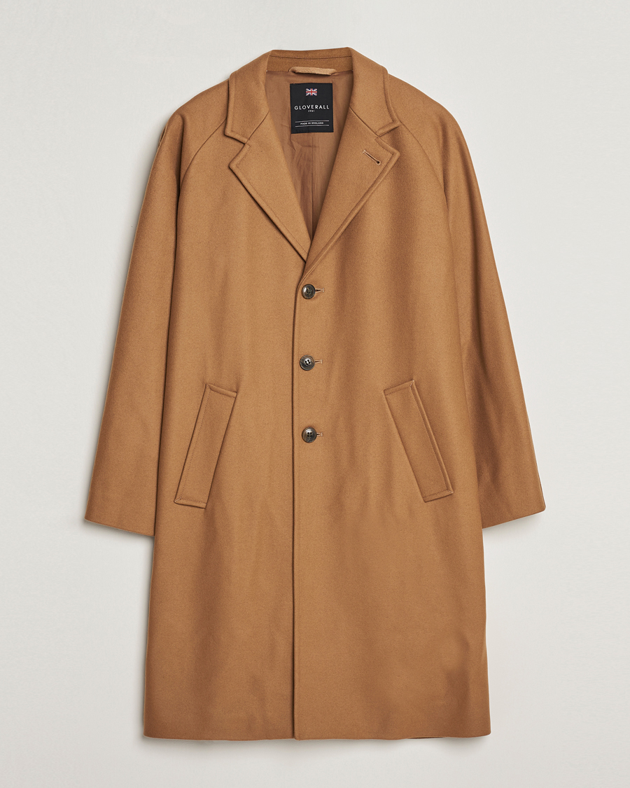 Herren | Jacken | Gloverall | Chesterfield Wool/Cashmere Raglan Coat Camel