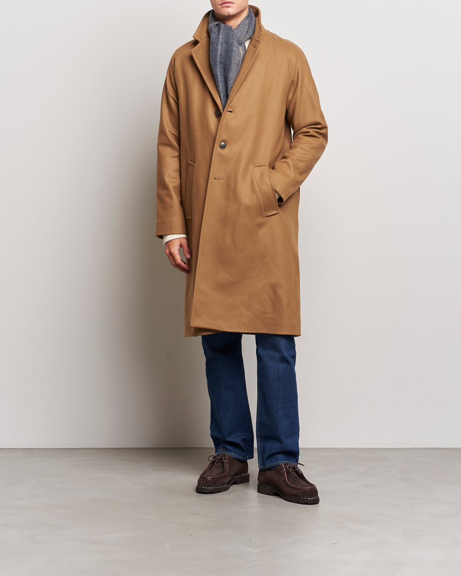 Herren | Jacken | Gloverall | Chesterfield Wool/Cashmere Raglan Coat Camel