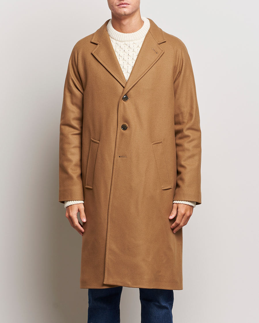 Herren | Jacken | Gloverall | Chesterfield Wool/Cashmere Raglan Coat Camel