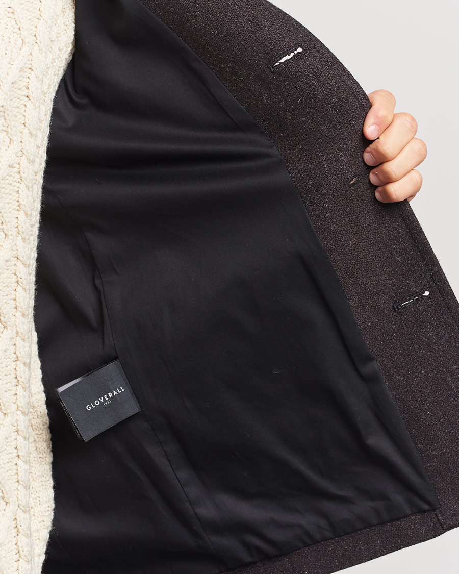 Herren | Jacken | Gloverall | Wool Worker Shirt Jacket Mulberry