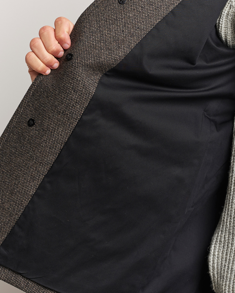 Herren | Jacken | Gloverall | Wool Worker Shirt Jacket Black/White