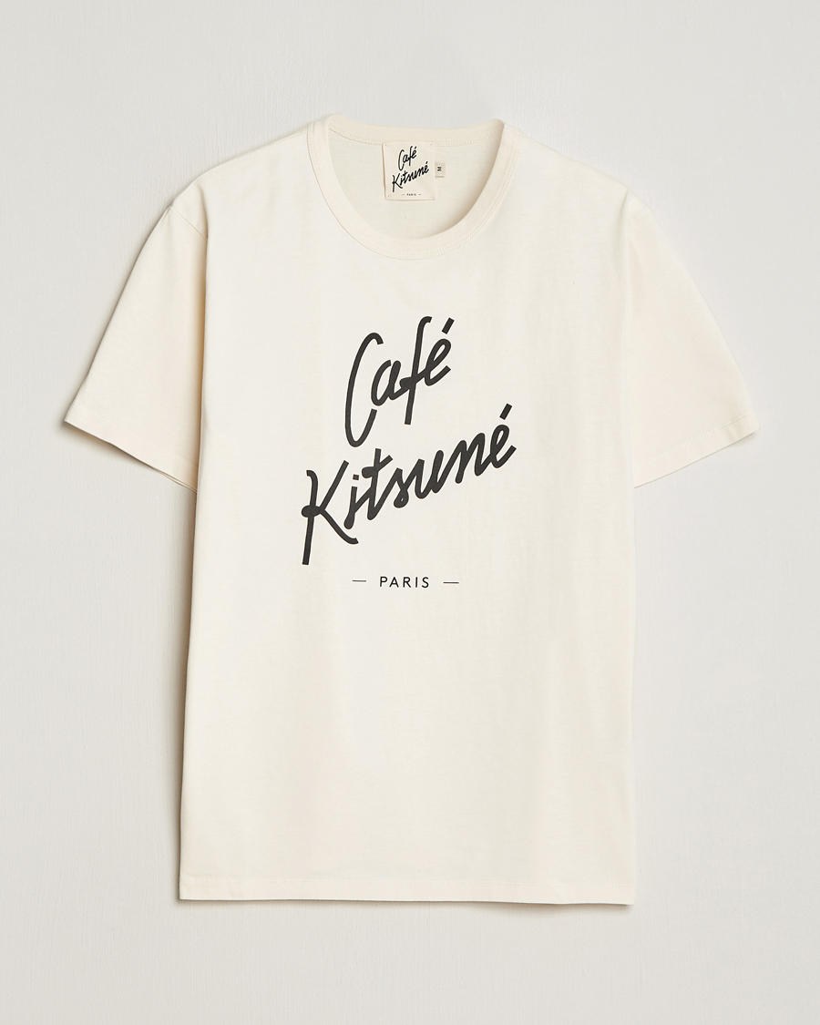 Herren | T-Shirts | Café Kitsuné | Crew T-Shirt Latte