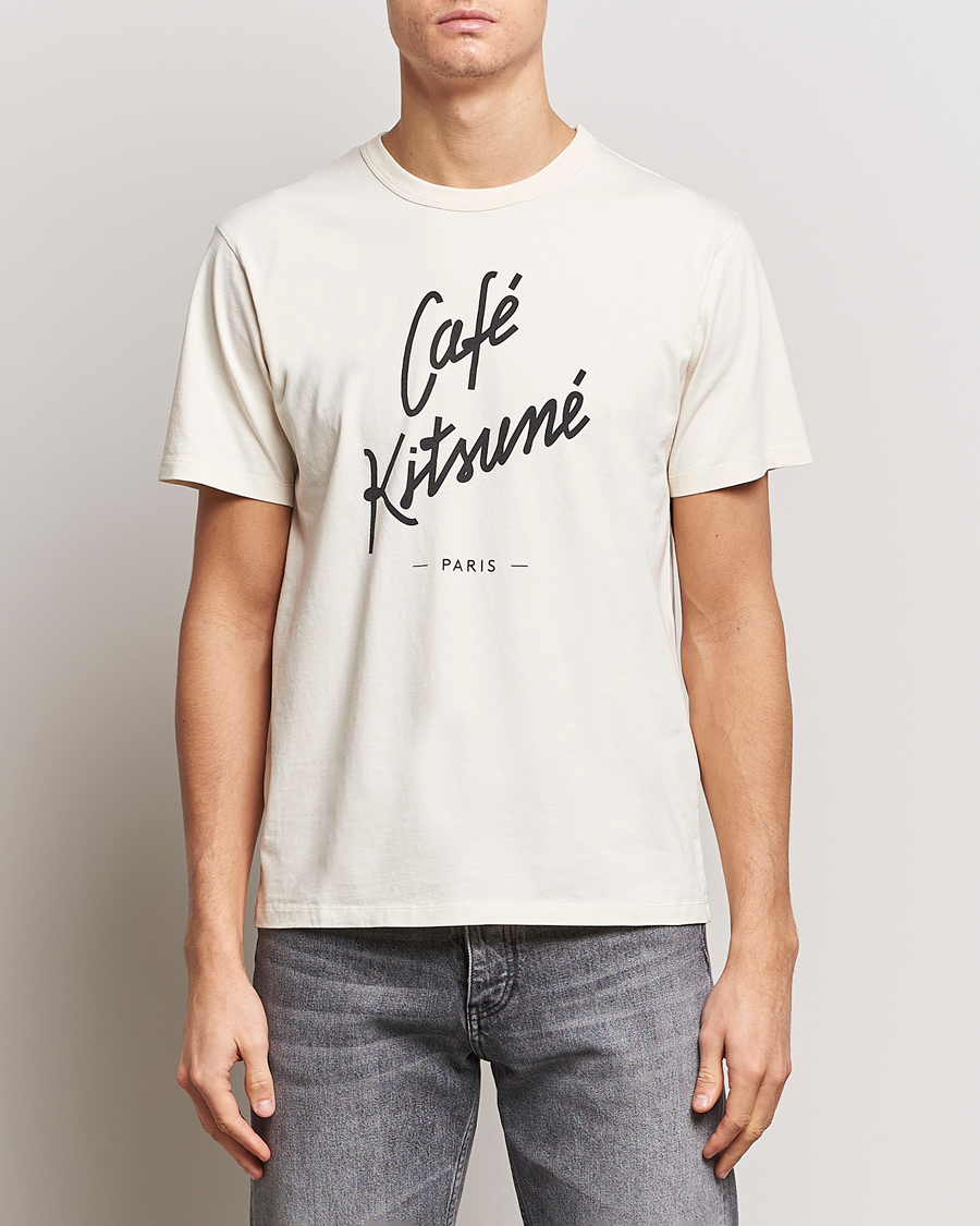 Herren | T-Shirts | Café Kitsuné | Crew T-Shirt Latte