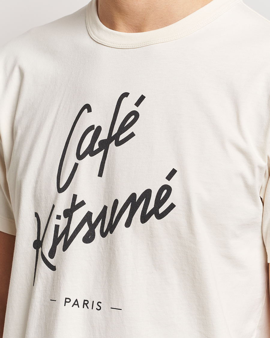 Herren | T-Shirts | Café Kitsuné | Crew T-Shirt Latte