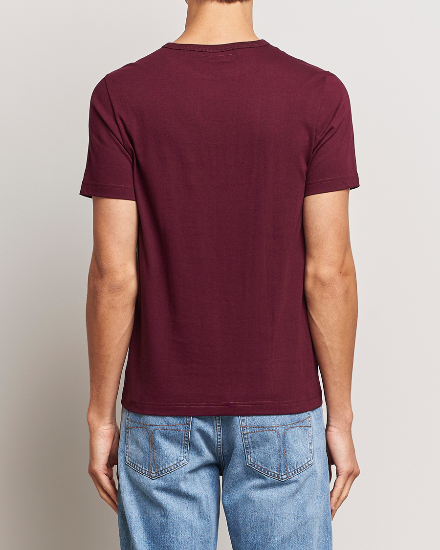 Herren | T-Shirts | Merz b. Schwanen | 1950s Classic Loopwheeled T-Shirt Ruby Red