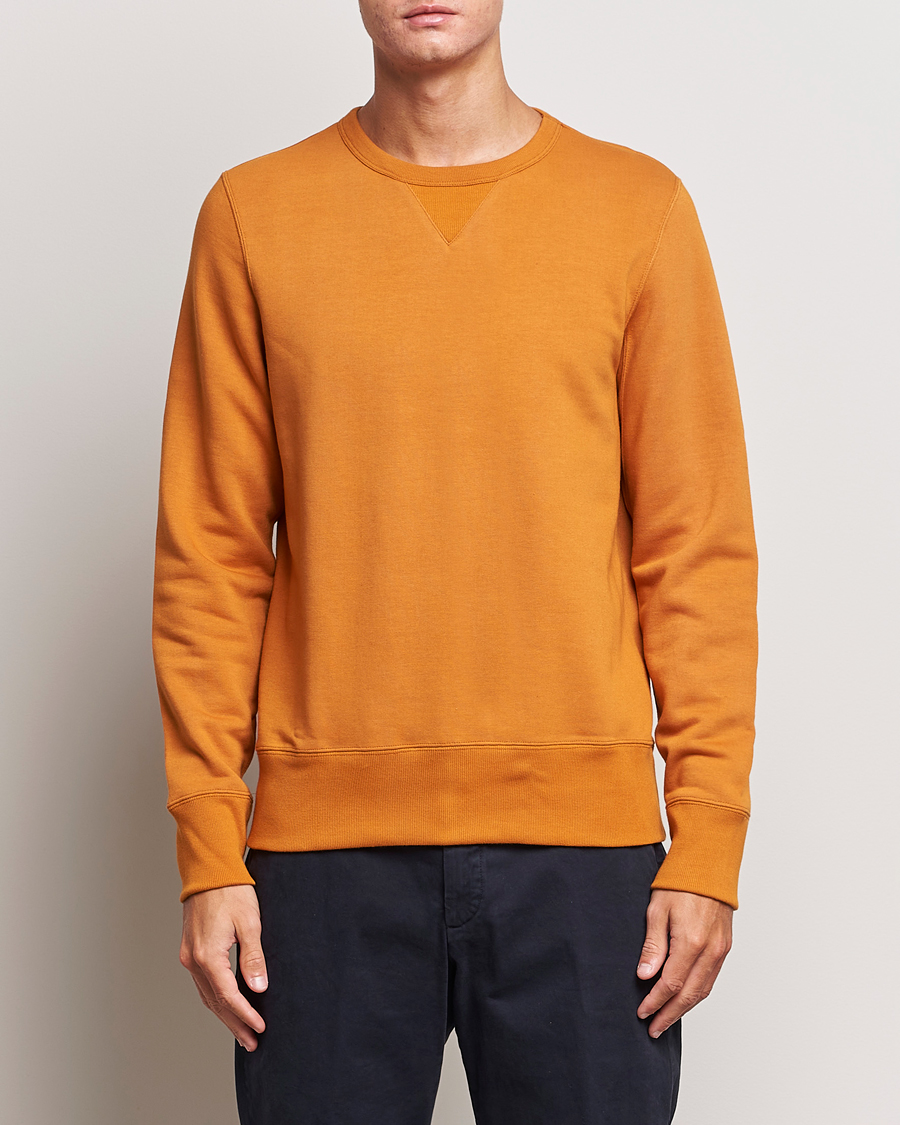 Herren | Pullover | Merz b. Schwanen | Organic Cotton Crew Neck Sweatshirt Desert Sun