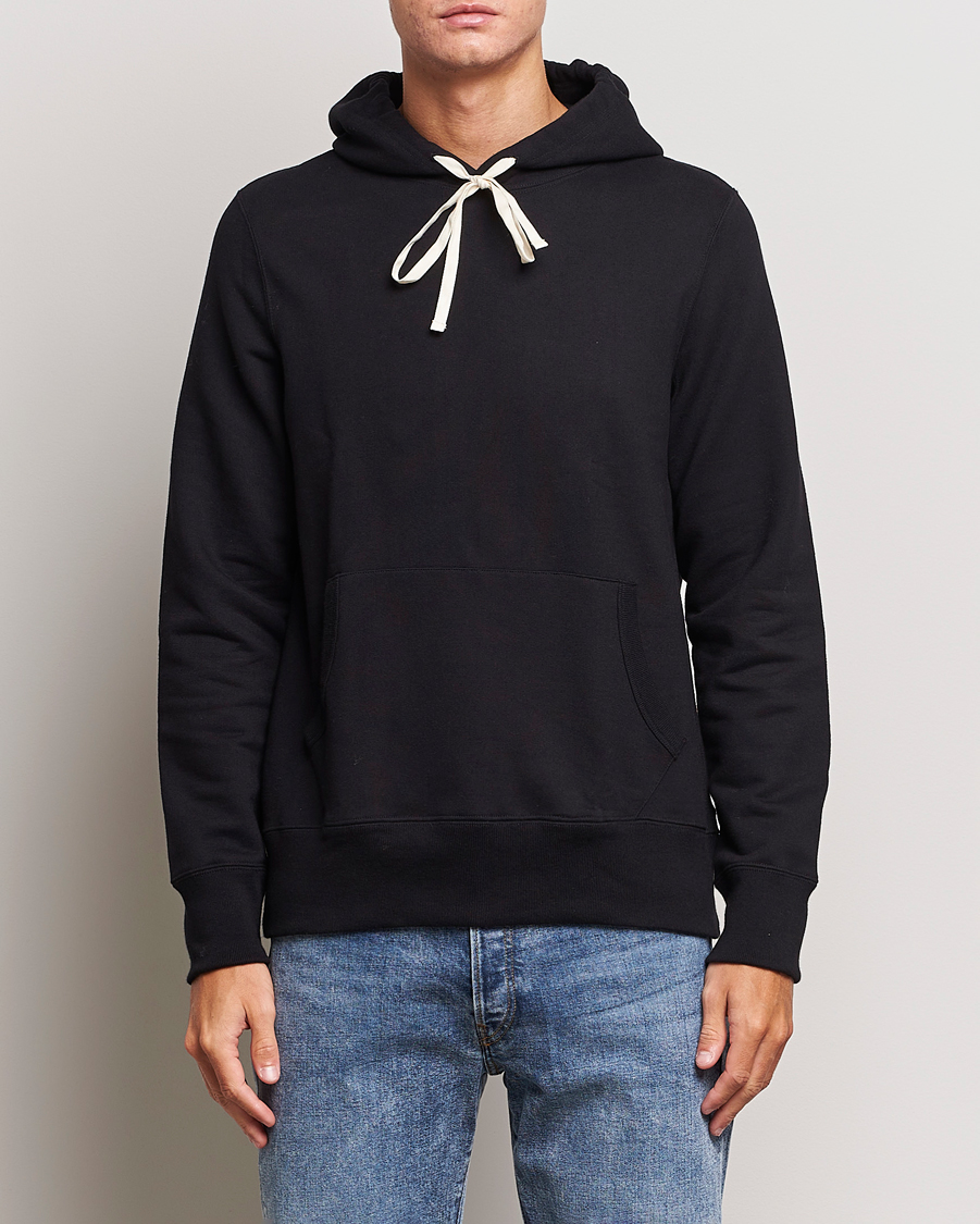 Herren | Pullover | Merz b. Schwanen | Cotton Loopwheeled Hoodie Black