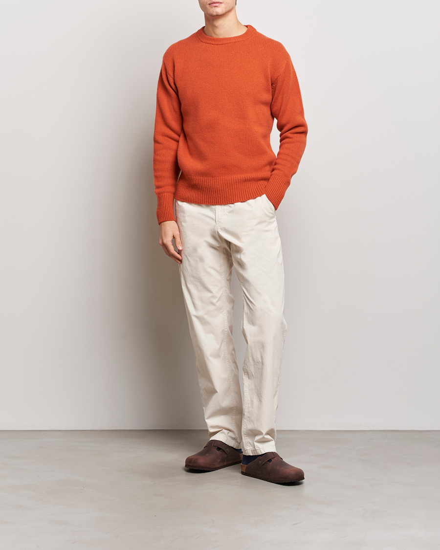 Herren | Pullover | Merz b. Schwanen | Cashmere/Merino Pullover Rust