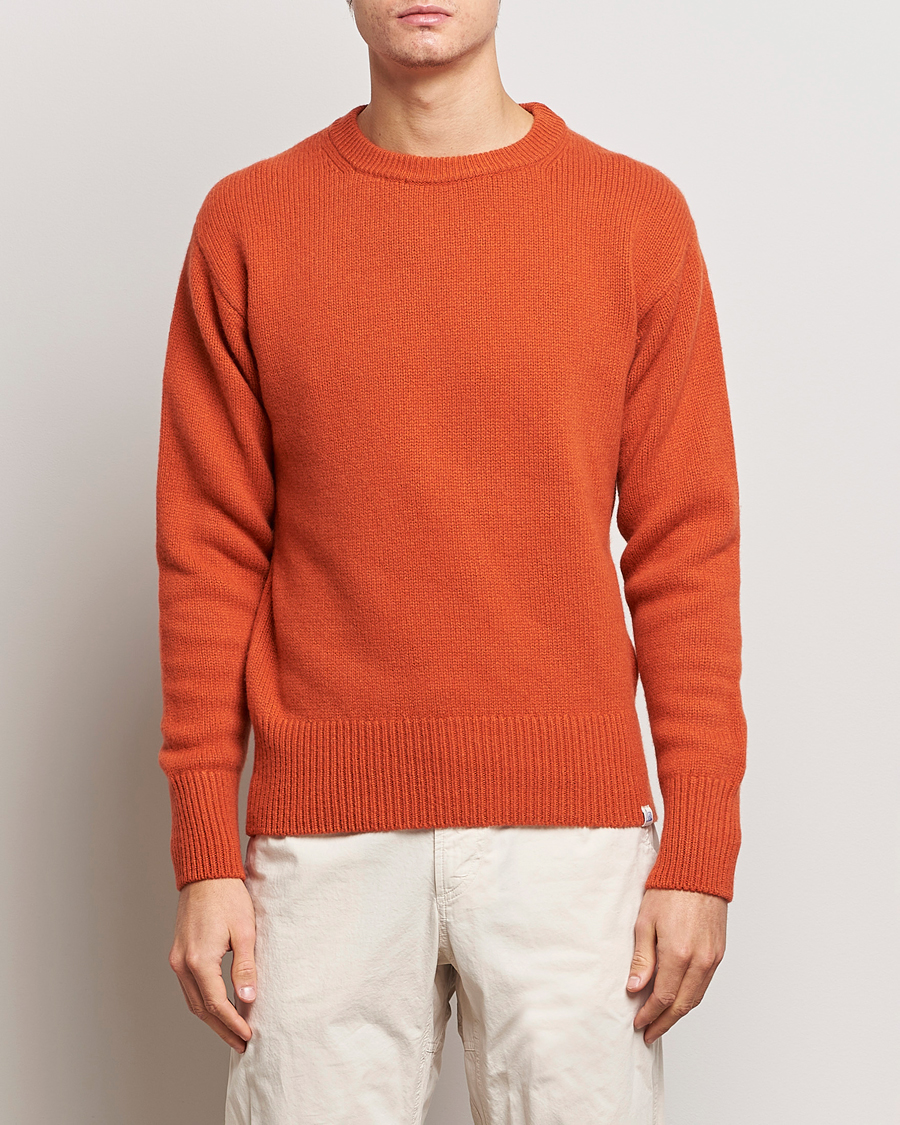Herren | Pullover | Merz b. Schwanen | Cashmere/Merino Pullover Rust
