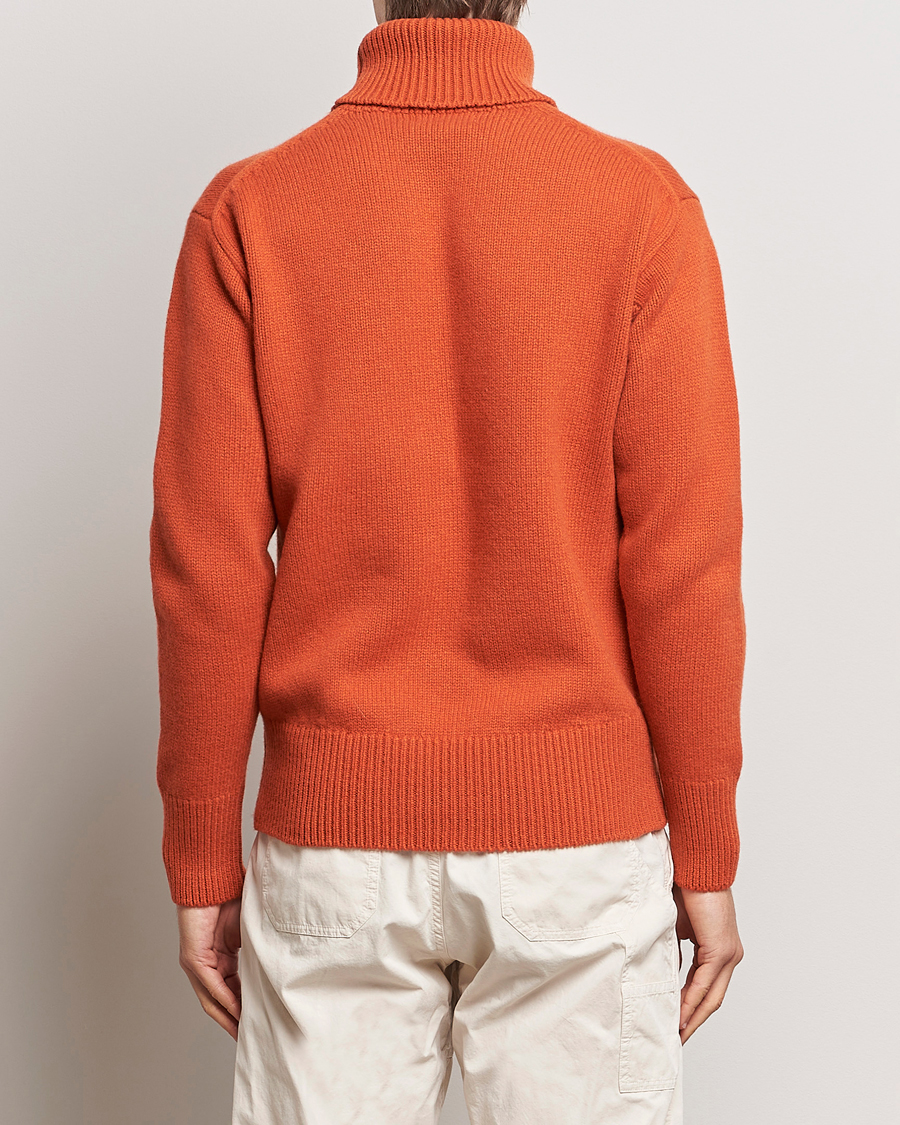 Herren | Pullover | Merz b. Schwanen | Cashmere/Merino Rollneck Rust
