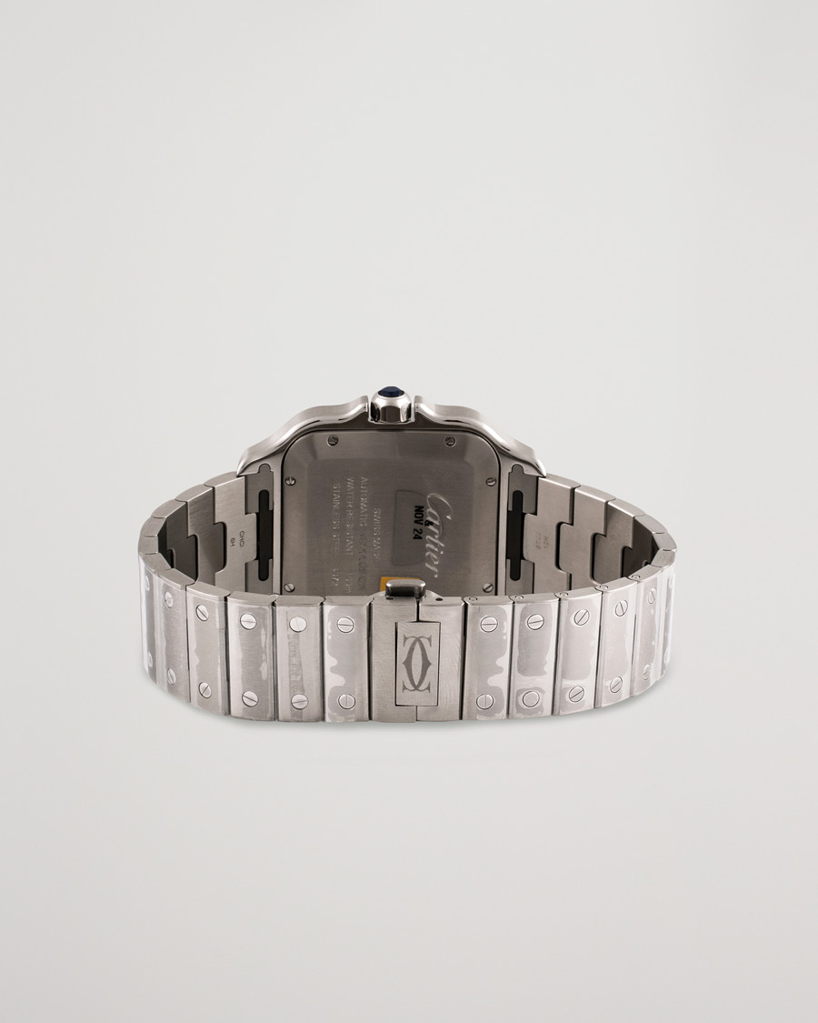 Gebraucht | Pre-Owned & Vintage Watches | Cartier Pre-Owned | Santos De Cartier Steel WSSA0018 Steel White