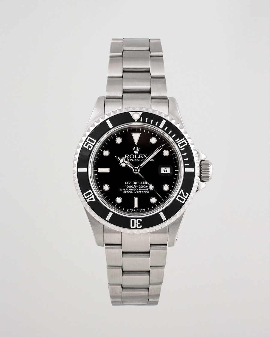 Herren | Rolex Pre-Owned Sea Dweller 16600 Oyster Perpetual Steel Black Steel Black | Rolex Pre-Owned | Sea Dweller 16600 Oyster Perpetual Steel Black Steel Black