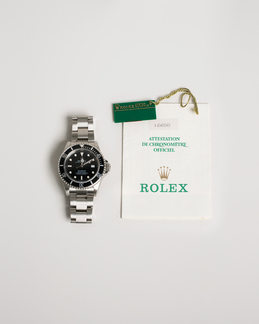 Herren | Rolex Pre-Owned Sea Dweller 16600 Oyster Perpetual Steel Black Steel Black | Rolex Pre-Owned | Sea Dweller 16600 Oyster Perpetual Steel Black Steel Black