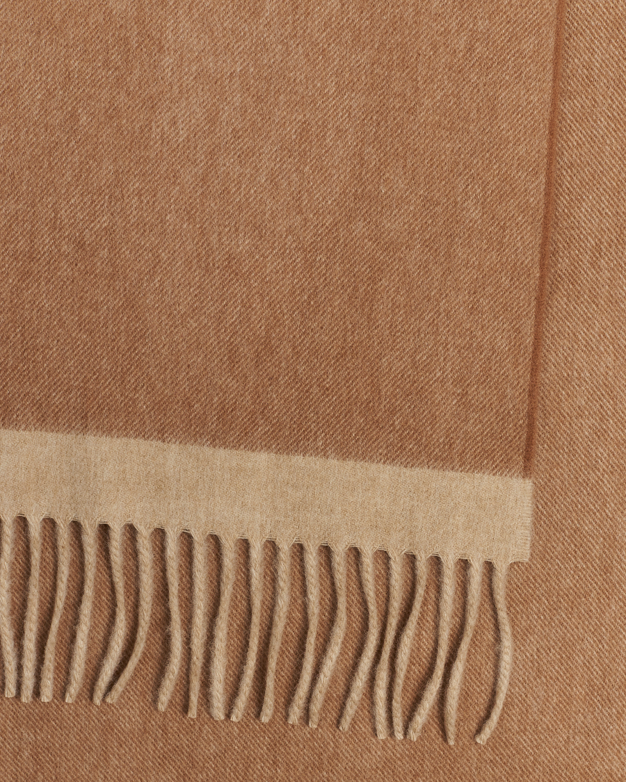 Herren | Begg & Co Solid Board Wool/Cashmere Scarf Warm Natural | Begg & Co | Solid Board Wool/Cashmere Scarf Warm Natural