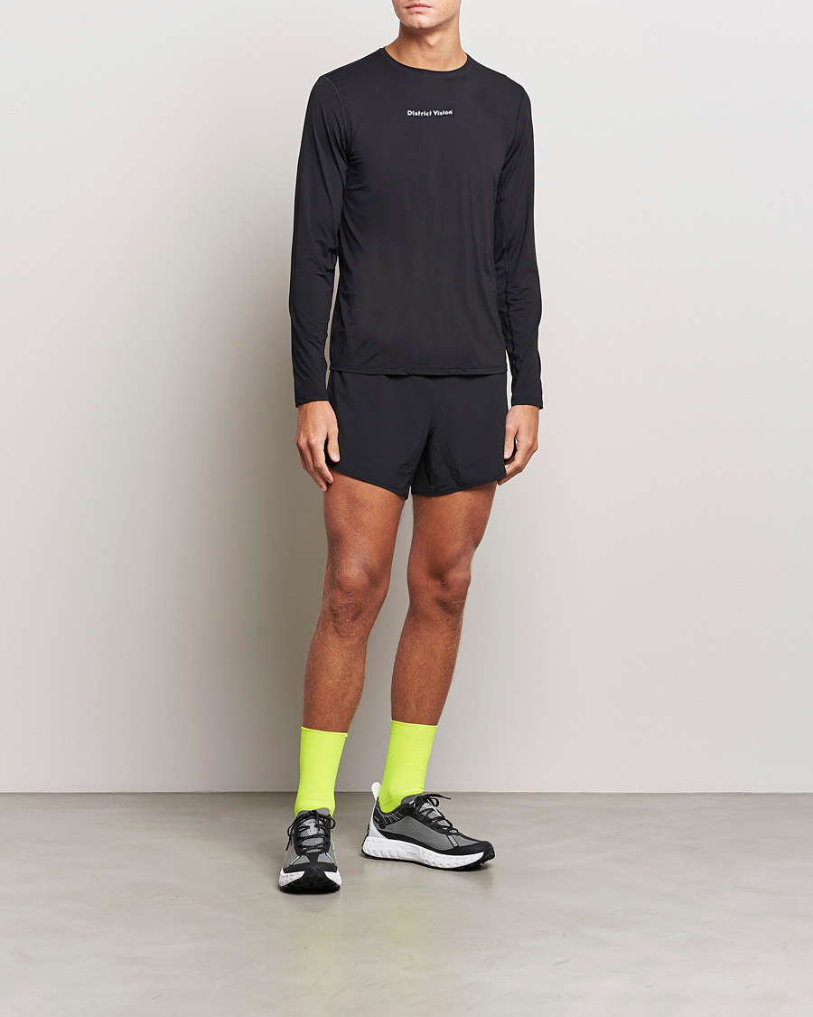 Herren | T-Shirts | District Vision | Ultralight Aloe Long Sleeve Black