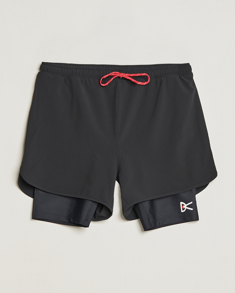 Herren | Shorts | District Vision | Layered Pocketed Trail Shorts Black