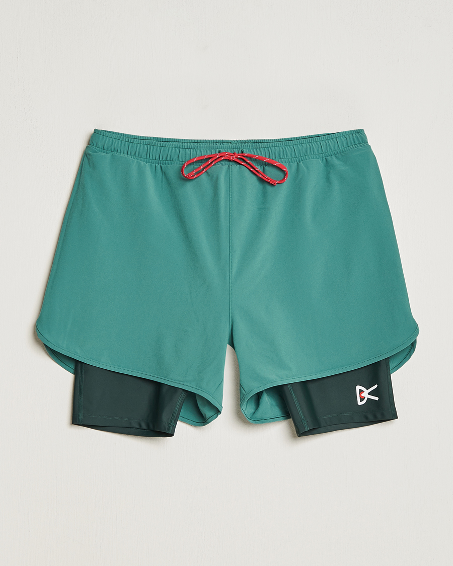 Herren | Shorts | District Vision | Layered Pocketed Trail Shorts Pine